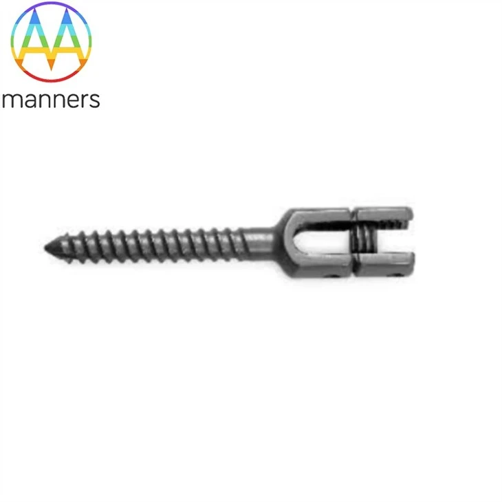 CNC Machining Process For Orthopedic Surgery Titanium Material Pedicle Screw