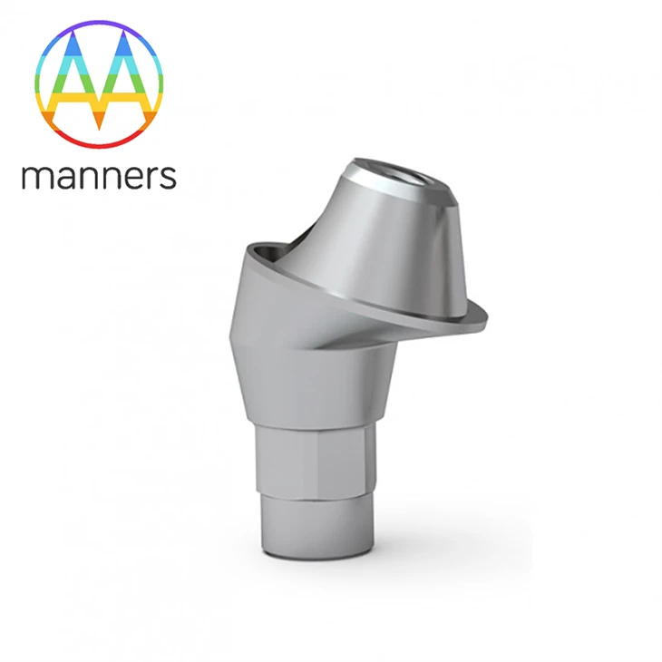 angulated abutment for regular implant 45 deg